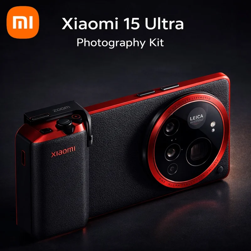 Оригинальный профессиональный фотокомплект Xiaomi 15 Ultra – рукоятка для камеры, разработанная совместно с Leica, физический затвор, профессиональные аксессуары для фотосъемки
