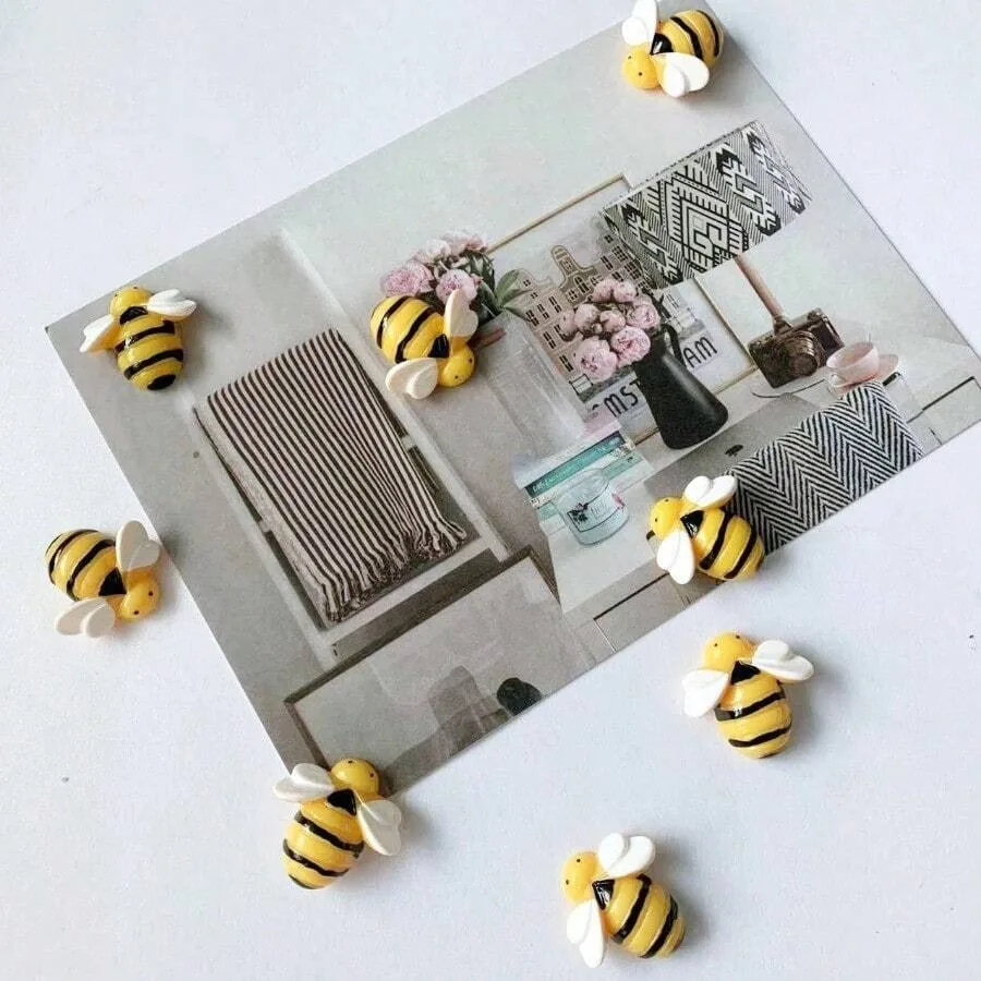5/10szt Magnes na lodówkę Little Bee, uroczy magnes na kuchnię biurową, dekoracja domu, dekoracja kuchni