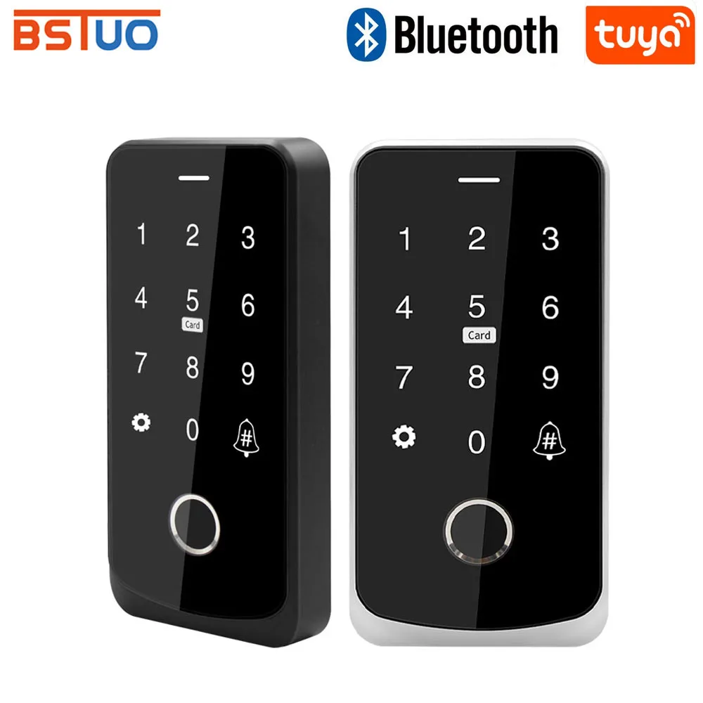 Tuya APP Access Control Keypad 13.56Mhz RFID Keyboard Waterproof NFC BluetoothBiometric Fingerprint Touch Backlight Door Opener