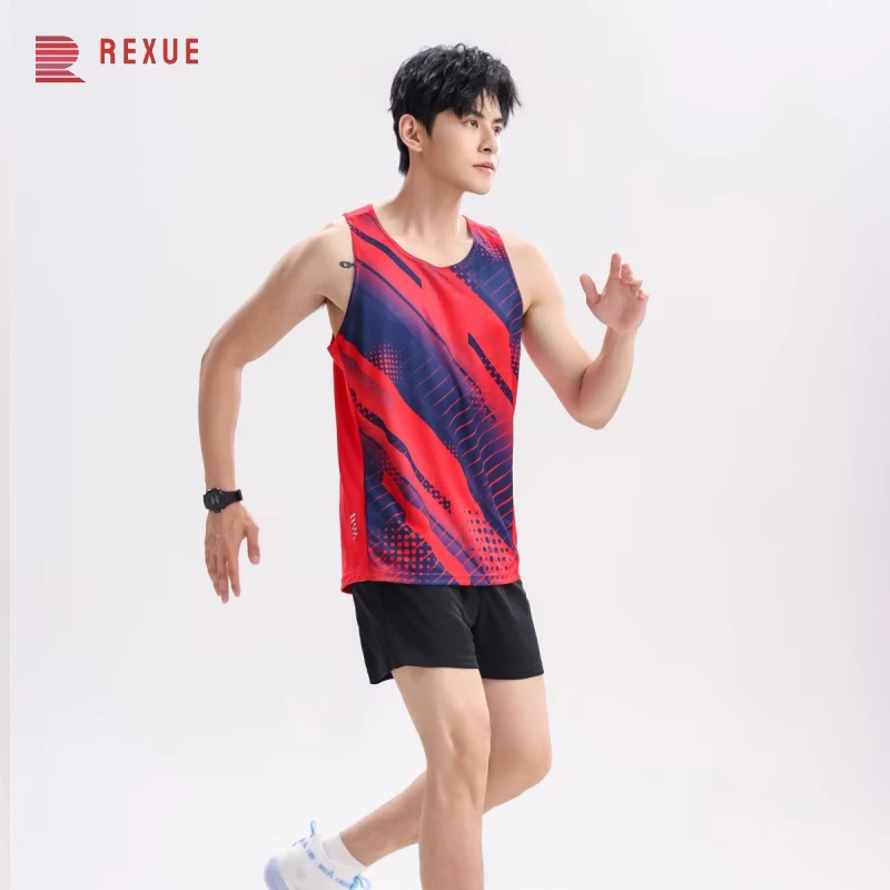 Men’s Summer Quick Dry Running & Jogging Set 2PCS – Breathable Sleeveless Tank Top with Shorts for Marathon Training
