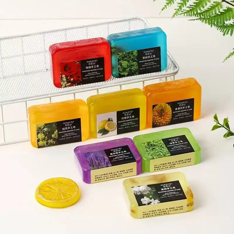 Jabón limpiador facial de limón, Control de aceite, cuidado profundo, ducha, limpieza de la piel, jabón blanqueador corporal