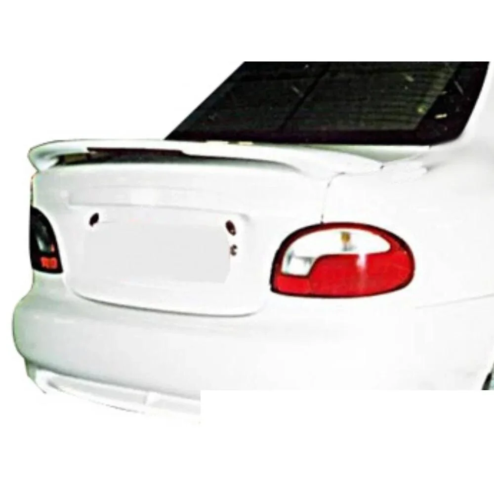 For Hyundai Accent illuminated Glass Under Spoiler Fiber Material Rear Roof Spoiler Wing Trunk Lip Car Styling Fully Tuning