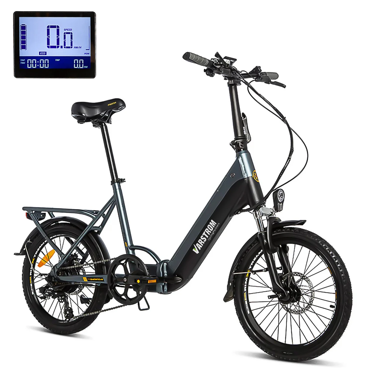 Elektrofahrrad E-Bike 20 Zoll faltbares Elektrofahrrad, bürstenloser Motor 250W 55Nm, Lithium-Ionen-Akku 48V 13Ah, bis zu 120 km Reichweite.