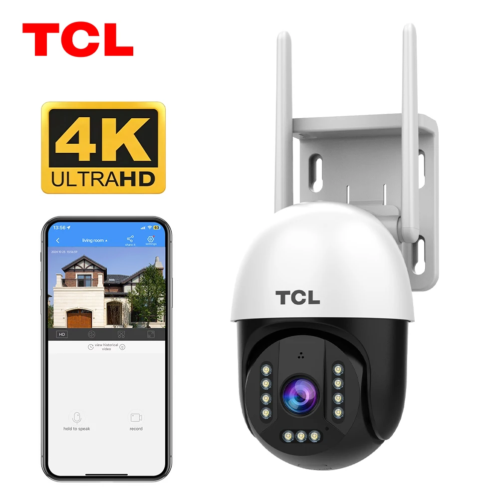 

TCL 5MP HD WiFi IP Camera Outdoor Indoor Security Camera Color Night Vision Motion Detection Two Way Audio CCTV Surveillance Cam