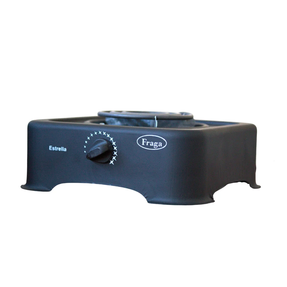Elektro grill, e15, 1 Widerstands brenner, elektro statische Farbe, mattschwarz, rot, grau, elektrische Zündung, 800W, V, 60Hz, Küche und Haus, tragbar, vielseitig, effizient, hergestellt in Mexiko