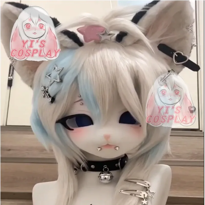 

Customized Fursuit Head Yis cosplay Custom Furry head Kigurumi Head Cosplay Kemono Headsets Beast Fursuit Kemono Head
