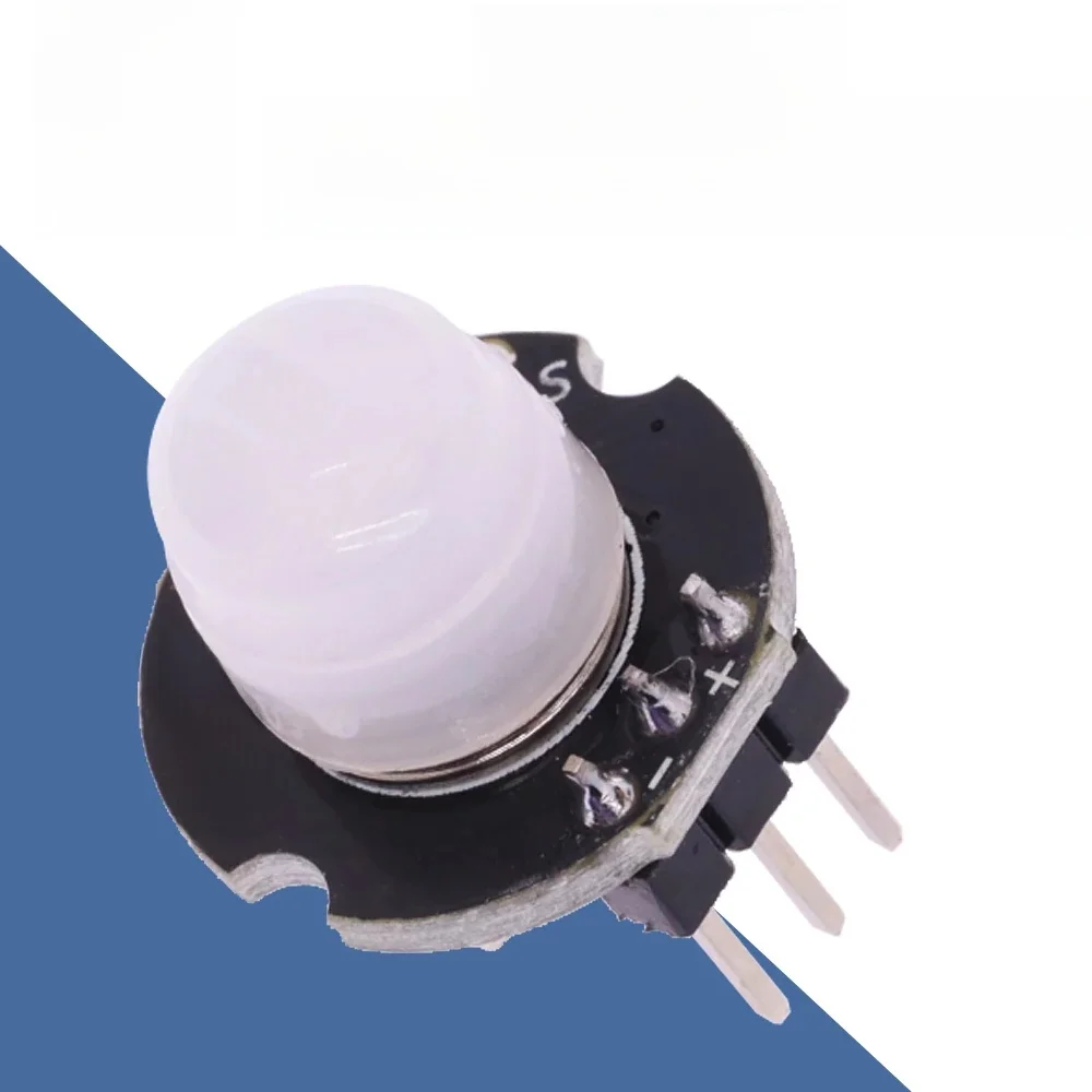 Moduł czujnika ruchu MH-SR602 MINI, zestaw PIR (pyroelektryczny czujnik podczerwieni) SR602, czujnik sensoryczny z uchwytem do Arduino DIY z soczewką — zdjęcie produktu 7