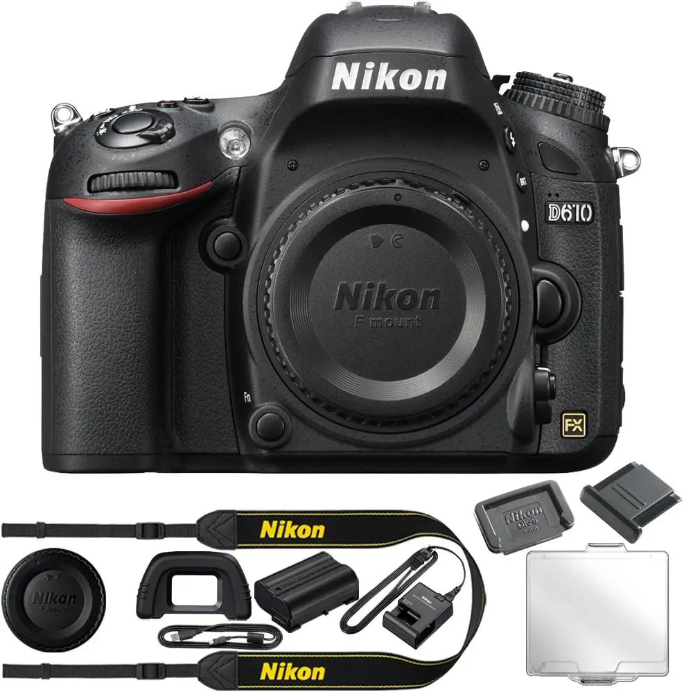 Nik- kons D610 24.3 MP CMOS FX-Format Digital SLR Camera (Body Only)