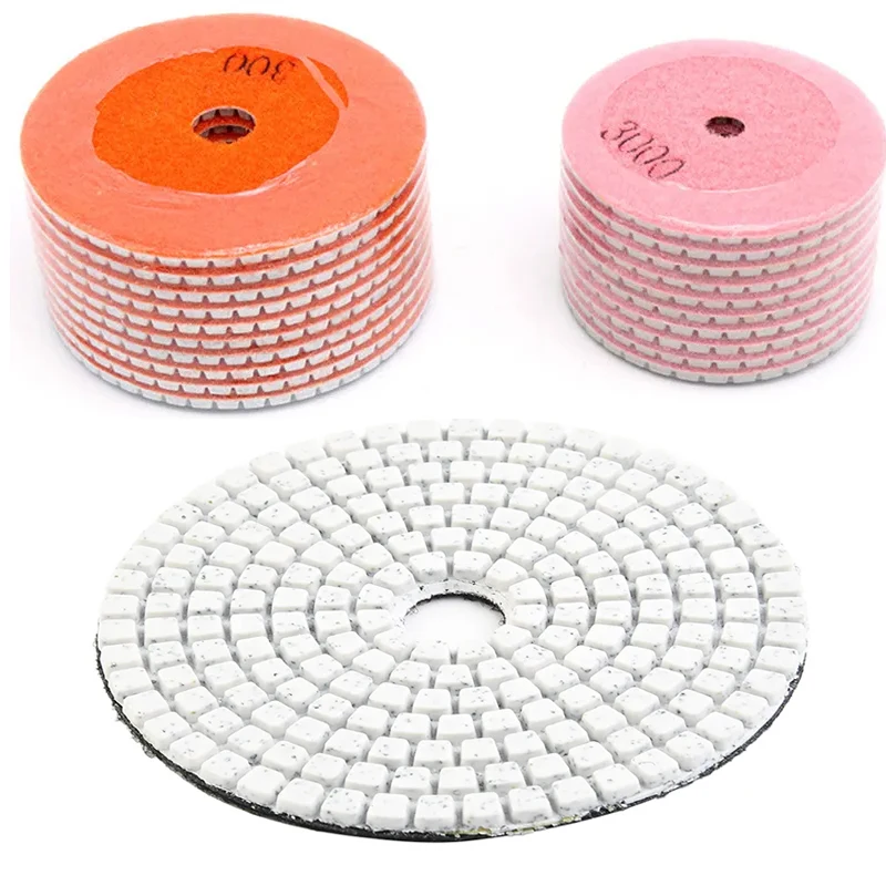 

1Pcs 3/4 Inch 50-3000 Grit Diamond Polishing Pads Marble Polishing Wet Grinding Disc For Granite Stone Floor Tile Grinding Tools