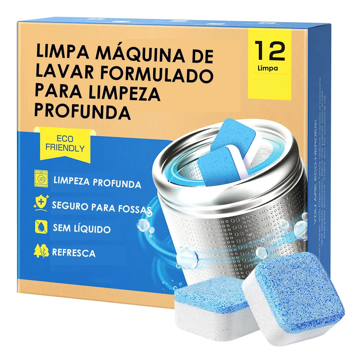 Multifunctional Washing Machine Cleaning Air Pastilles for Frontal or Upper Models