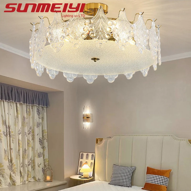 

Потолочный светодиодный светильник, хрустальный светильник для гостиной, спальни, Декор для дома и интерьера