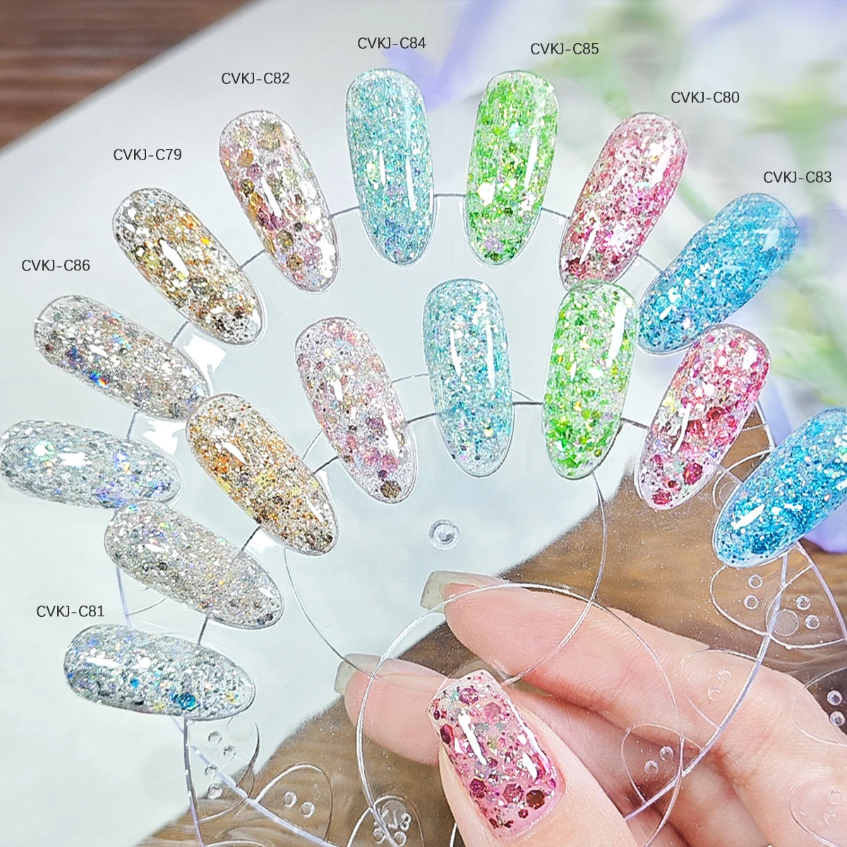 CVian 18g EU-Standard 3-Free Sparkle Shimmer Gel - Super Glänzendes Hochdichtes Glitzer-Diamant-Gel