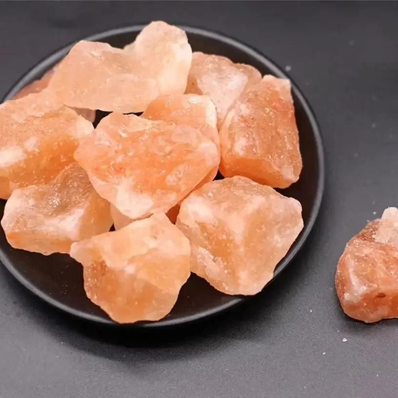 AliExpress NONE Natural Pink Himalayan Rock Salt Chunk For Decorate Mineral Aquarium Crystal Gravel 20-500g