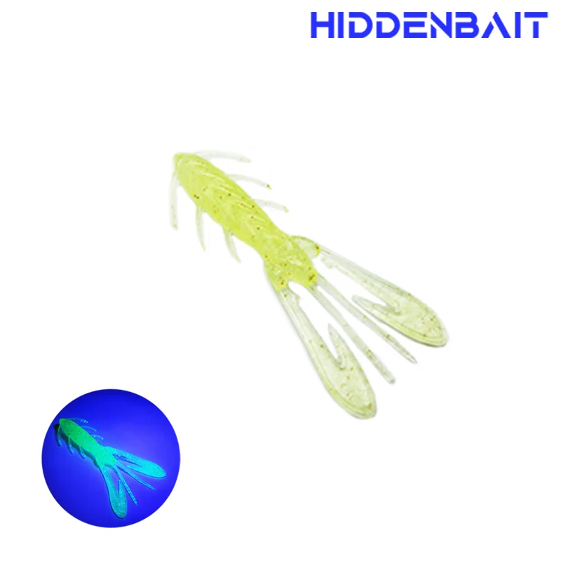 HIDDENBAIT Hidden Beit Caron 2inch Volk Worm Ruckworm Fish