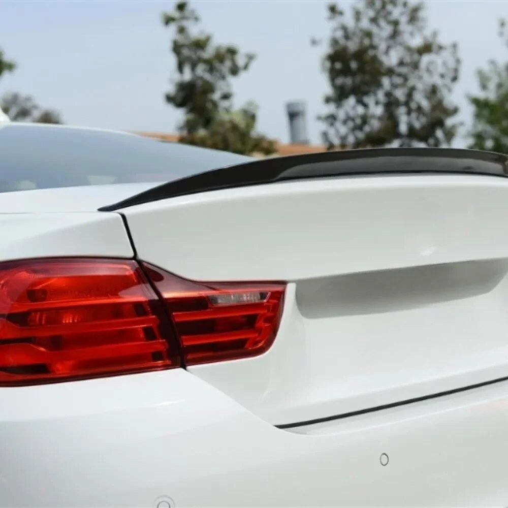 For BMW F32 M PERFORMANCE Trunk Spoiler Fiber Fiberglass Material Rear Roof Spoiler Wing Trunk Lip Car Styling Fully Compatible