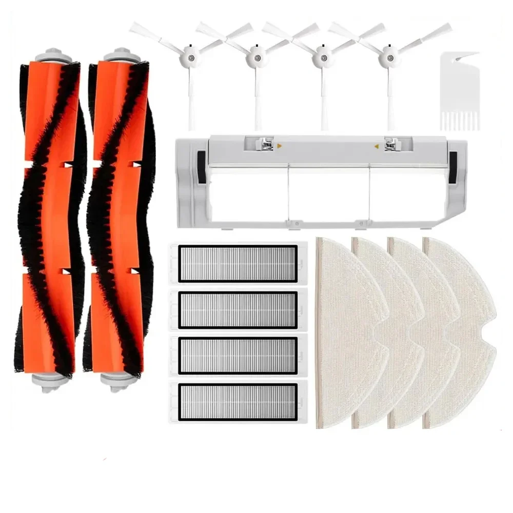 Compatible pour Roborock S5 Max / S50 / S502 / S55 / S6 Pure / E4 Robot aspirateurs brosse filtre pièce de vadrouille