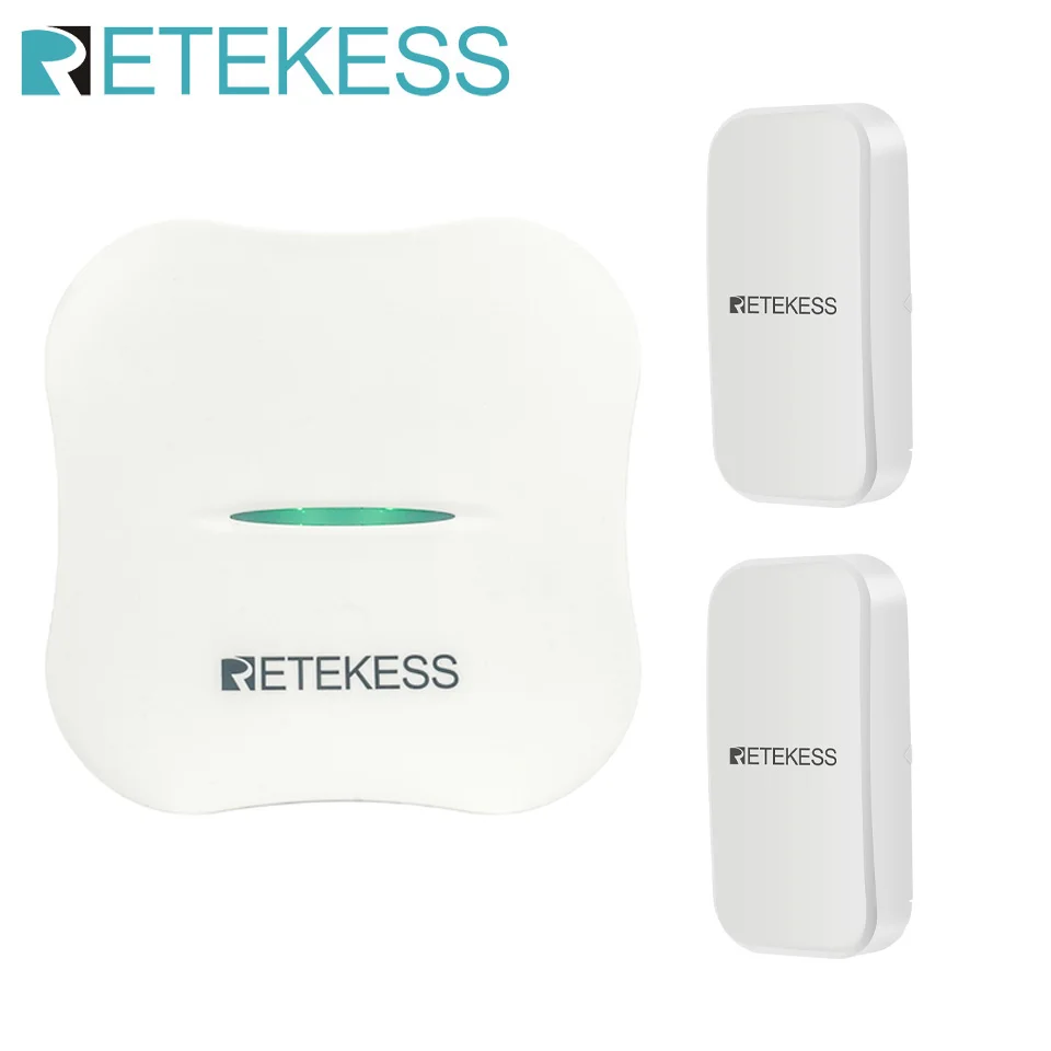 Retekess WiFi Window Door Sensor Home Security Alarm System TH011 Receiver 2 TH015 Door Detectors APP Remote Control For Home