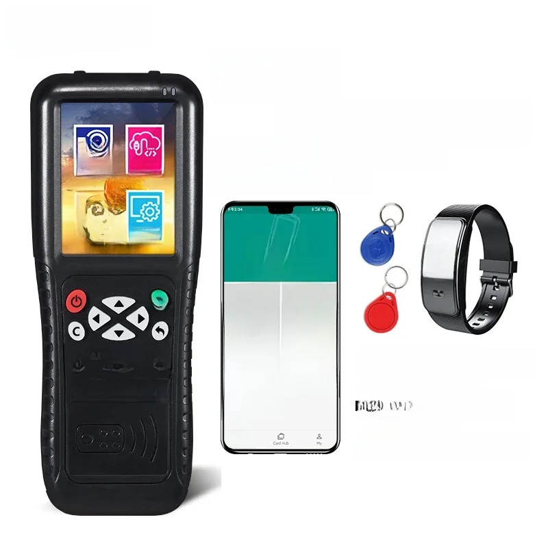 5YOA NFC Smart Card Reader Schrijver RFID Copier 125 KHz 13.56 MHz USB Fob Programmeur Kopie Gecodeerde Sleutel met Voice Broadcast X100 - afbeelding 2