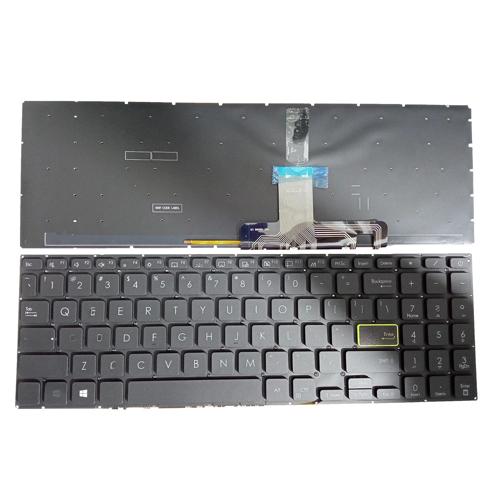 Podświetlana klawiatura US dla Asus Vivobook S533 S533E S533EA S533F S533FA E510M — zdjęcie 2