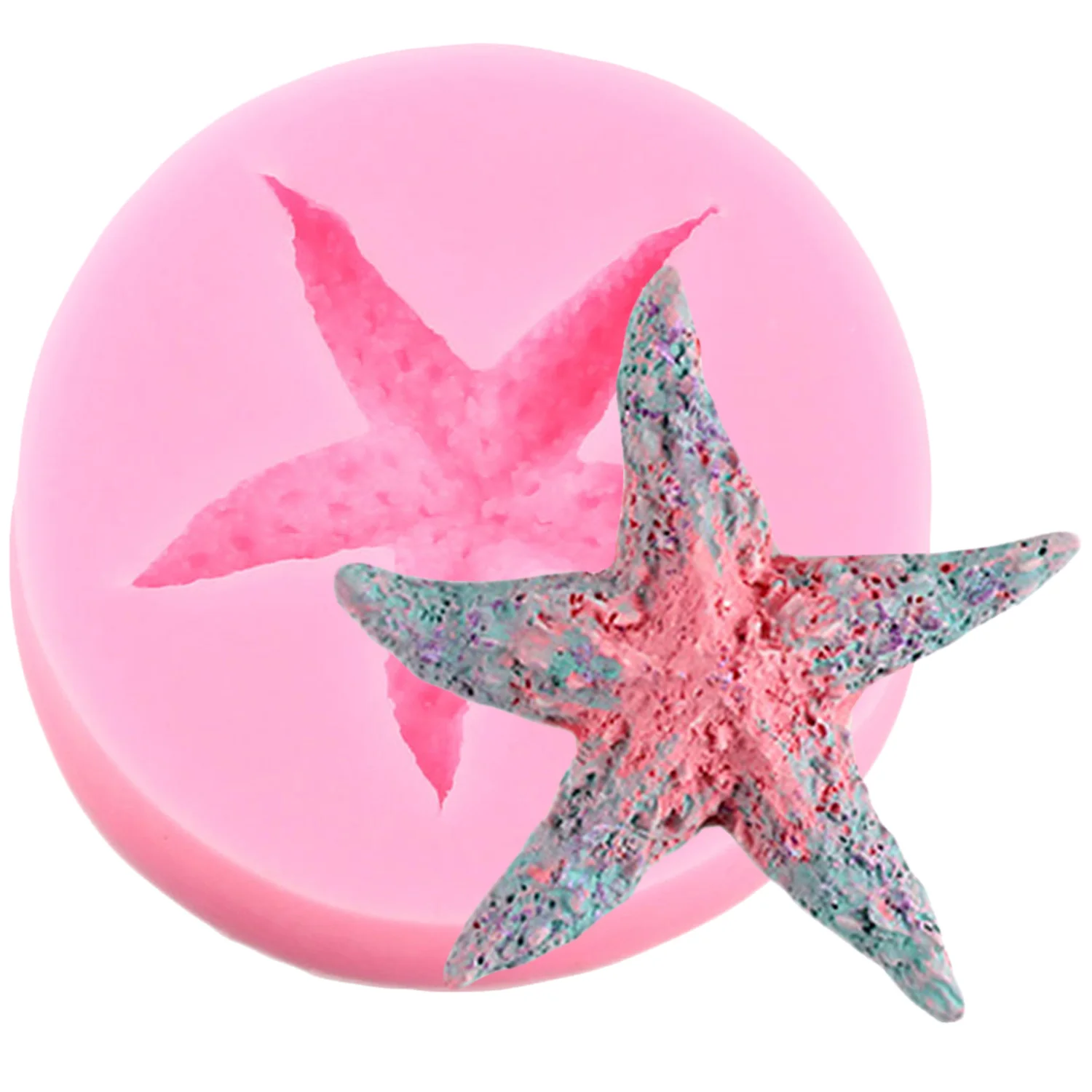 Shell Starfish Seahorse Silicone Mold Sea Turtle Fondant Cake Decorating Tools Baking Chocolate Candy Clay Molds Soap Mould