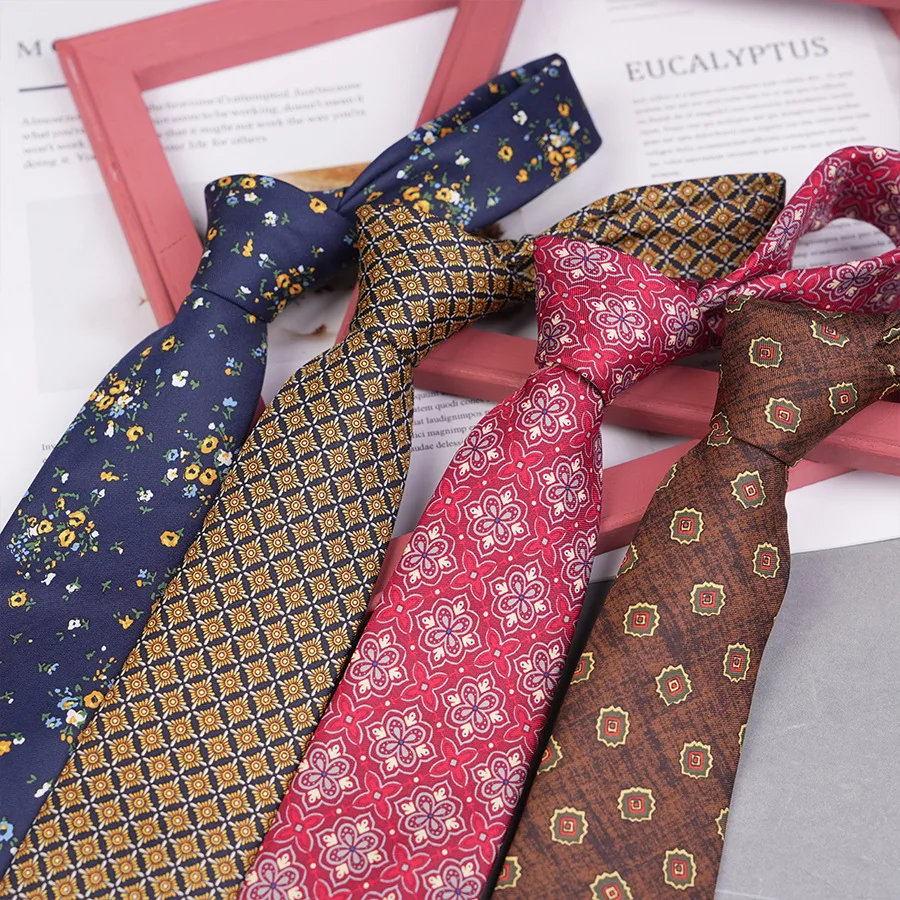 جديد الرجال لينة 8 سنتيمتر رابطة عنق حرير الإبداعية الكتابة على الجدران الرياضيات الفواكه الحيوان طباعة ربطة العنق ملابس يومية Cravat الزفاف الأعمال حفلة هدية
