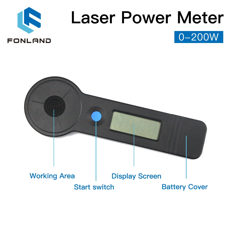 FONLAND HLP-200B Handheld CO2 Laser Tube Dynamometer Power Meter 0-200W For Reci Yonlgli Laser Tube Engraving Cutting Machine