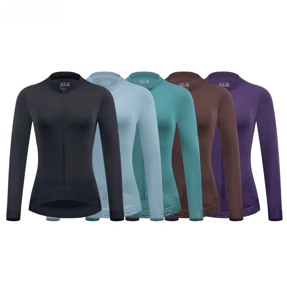 AliExpress YKYWBIKE YKYW Women 2025 Thin Long Sleeve Cycling Jersey Pro Bicycle Outdoor Clothes Road Bike Spring Autumn Riding Breathable Slim Shirt