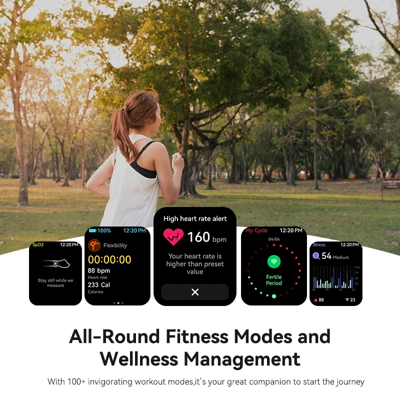 Apex Fit Sport S06 Smartwatch 1.91 ''Tela de toque completa BT Chamada Rastreador de fitness ao ar livre Relógio inteligente com IP68 à prova d'água