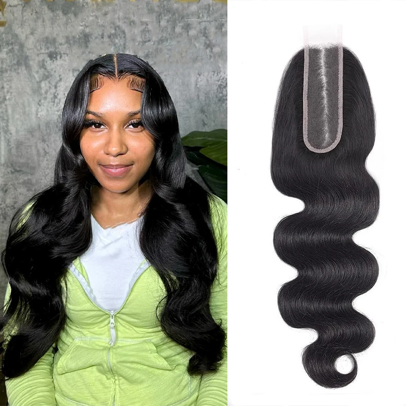 

Натуральные кружева 2X6 кружева закрытия Boby волнистые натуральные черные натуральные человеческие волосы закрытия с детскими волосами