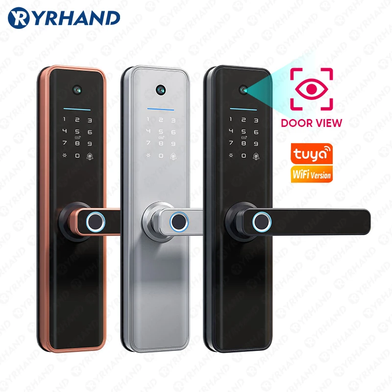 YRHAND Tuya wifi fechadura waterproof eletronica biometria Digital Electronic fingerprint Tuya Smart Door lock For home