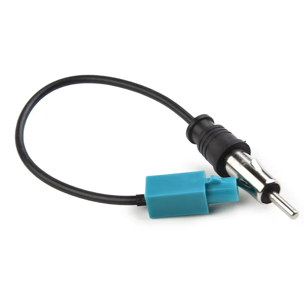 Cabo Adaptador de Antena de Rádio Automotivo QXNY FM/AM Fakra-Z Macho para Plug DIN 15cm - Peça de Reposição para Antena FM/AM Automotiva