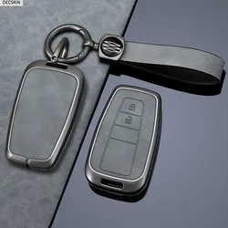 Zinc Alloy Car Key Case Cover Shell Fob For Toyota Prius Camry Corolla CHR C-HR RAV4 Land Cruiser Prado Car Keychain Accessories