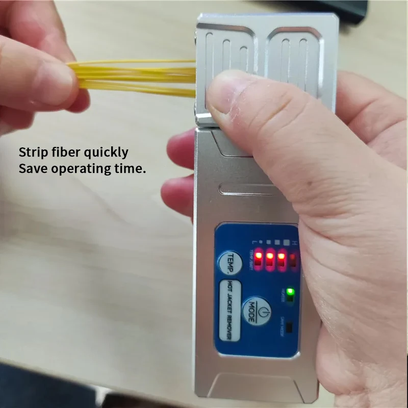 S10 Fiber Thermal Stripper s10 Beheizter optischer Draht Abisolieren thermisches Abisolieren von Bandfaser mit Lithiumbatterie Fusion Tool