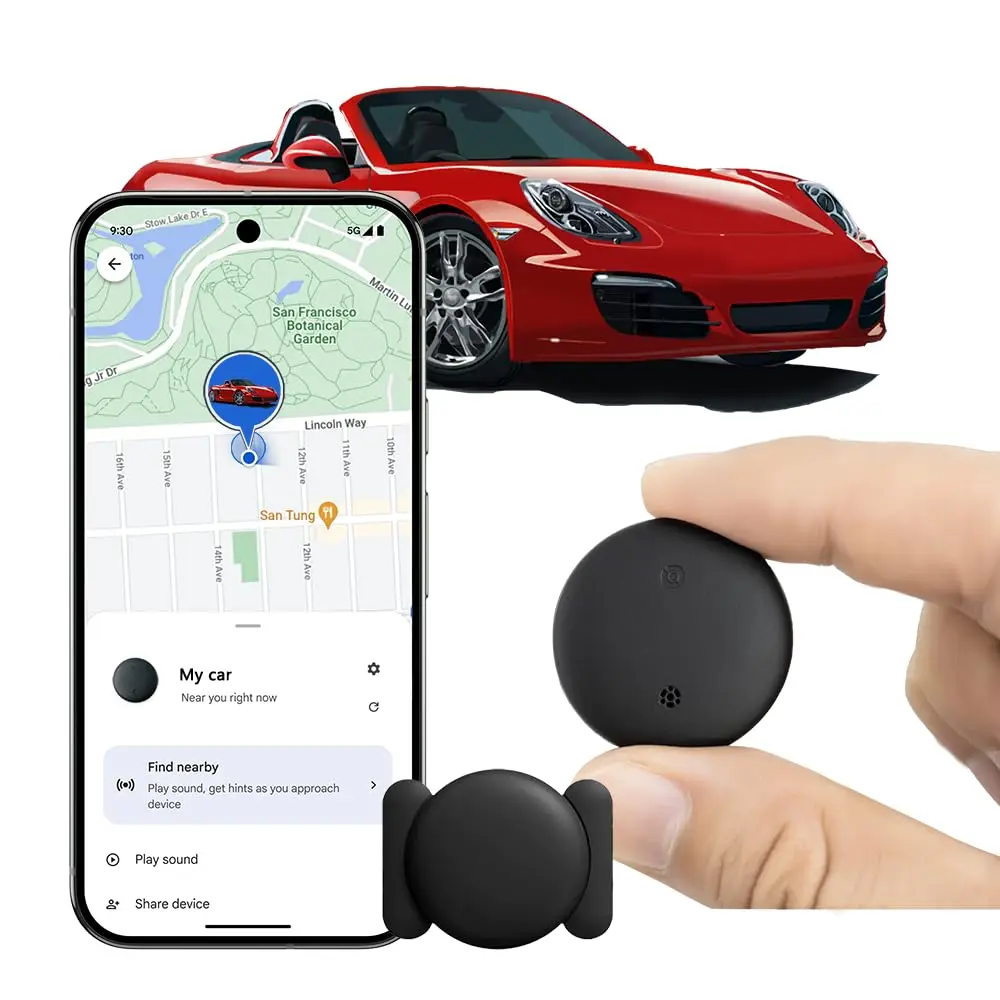 

Subscription-Free Mini GPS Tracker Super Magnetic Car Locator Stealth Tracking Device 365-Day Battery Waterproof For Android Find My Device