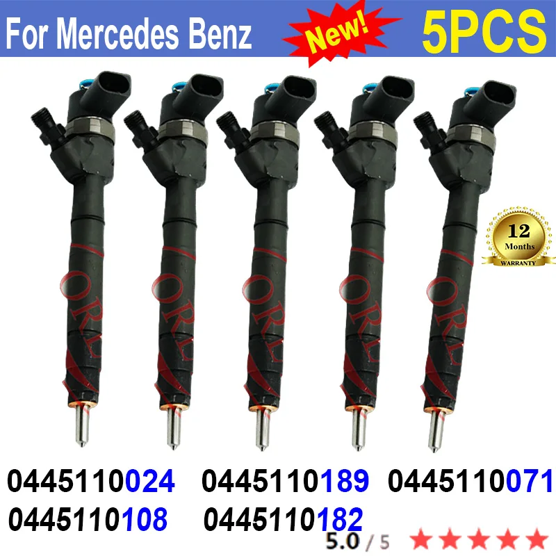 

5PCS 0445110189 NEW Genuine Fuel Injector 0445110024 0445110071 0445110097 0445110120 For BOSCH Mercedes Benz