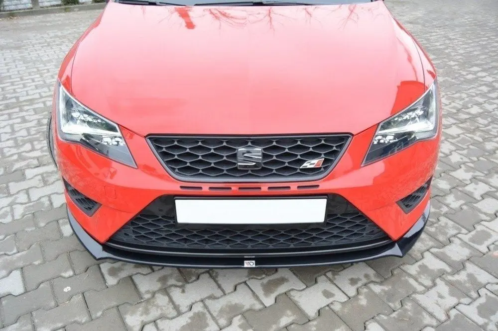 Seat Leon Mk3 Fr For 2012-2016 Maxton Style Front Bumper Lip Leon Mk3 Fr Bumper Lip Abs Plastic