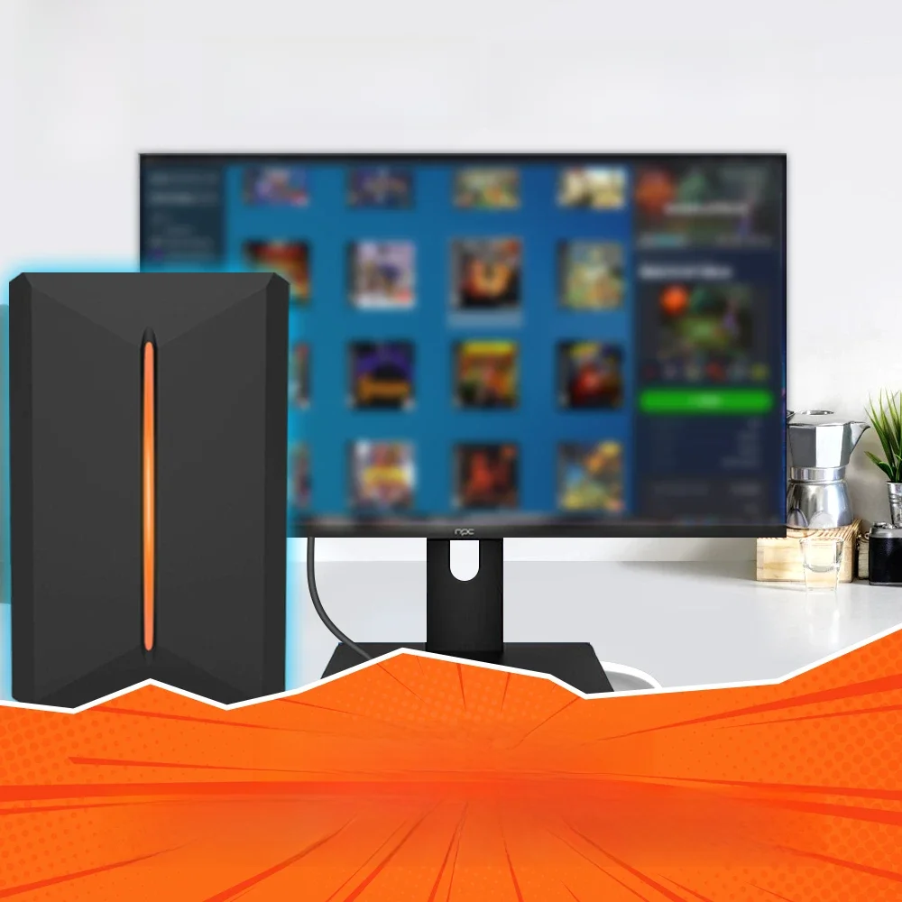 Launchbox – disque dur de jeu rétro, Console de jeu pour PS4/PS3/PS2/WiiU/Wii/N64/DC/PS1, pour Win PC/ordinateur portable avec plus de 3760 jeux PC/3D