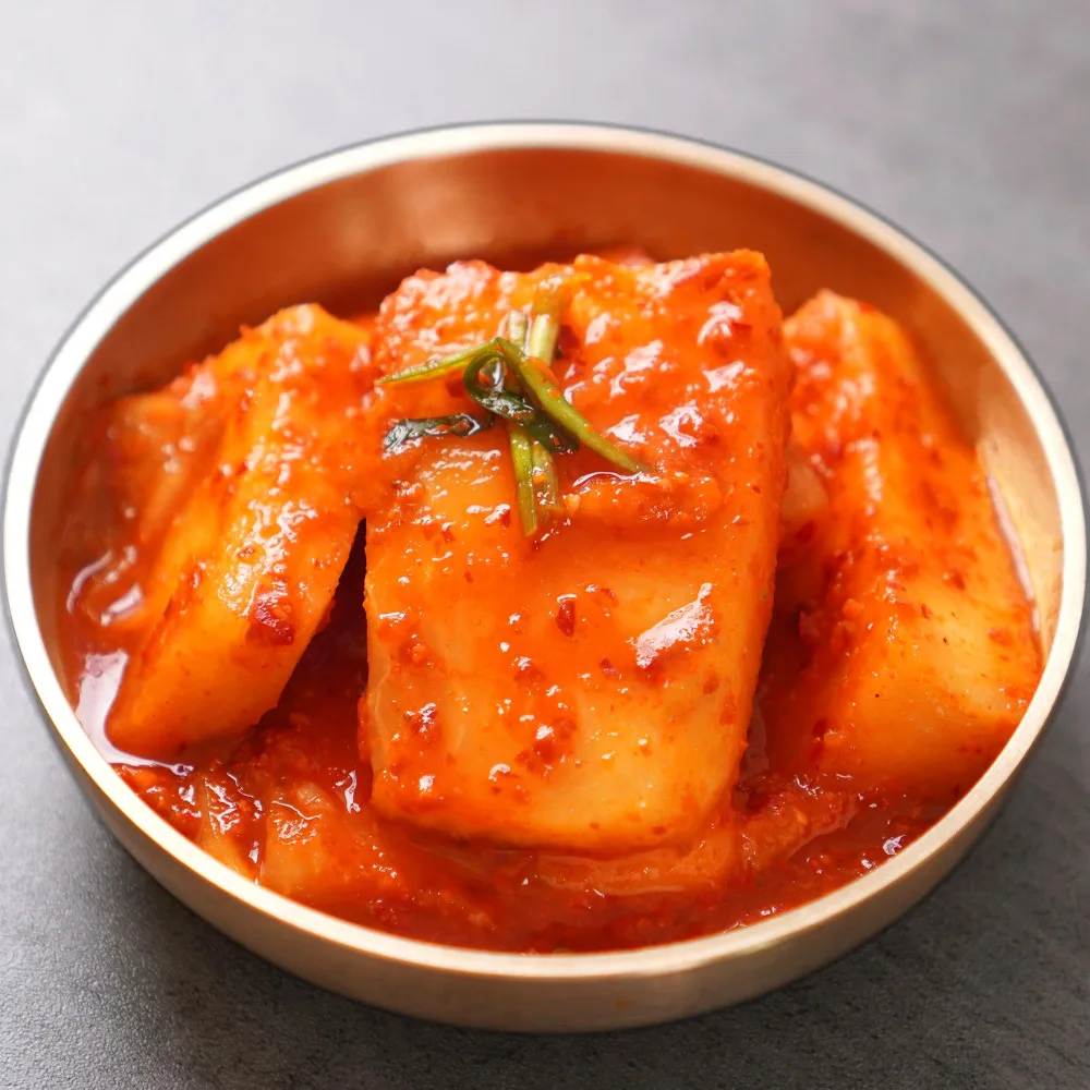 3kg 5kg 10kg Seokbakji Kkakdugi Kimchi tradicional coreano | Textura crujiente | Suministro de restaurante a granel