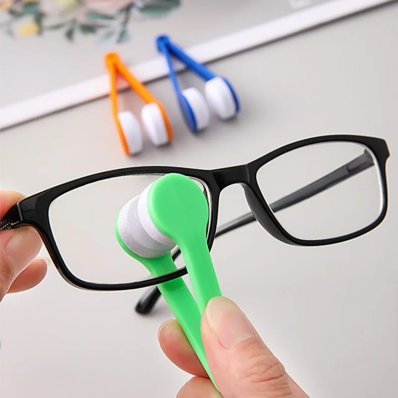 Multifunctional Portable Microfiber Glasses Cleaning Clip Anti-scratch Lens Wipe Cleaner for Eyeglasses Sunglasses Spectacles