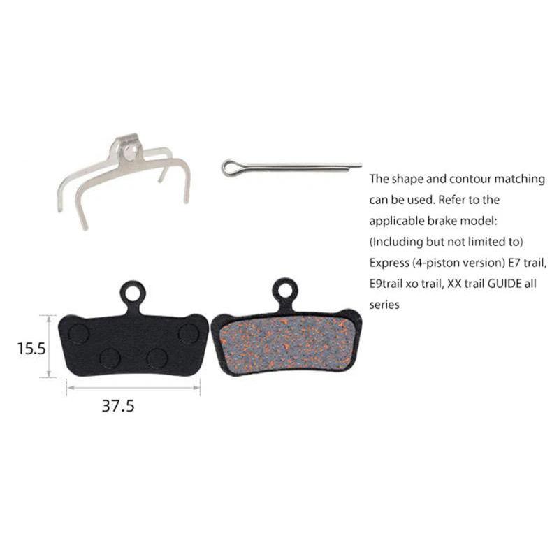 MTB Bicycle Brake Pads for SRAM Guide G2 RSC RS R Avid XO Trail Elixir E7 E9 MOUNTAIN Road Hydraulic Bike Brake Pads