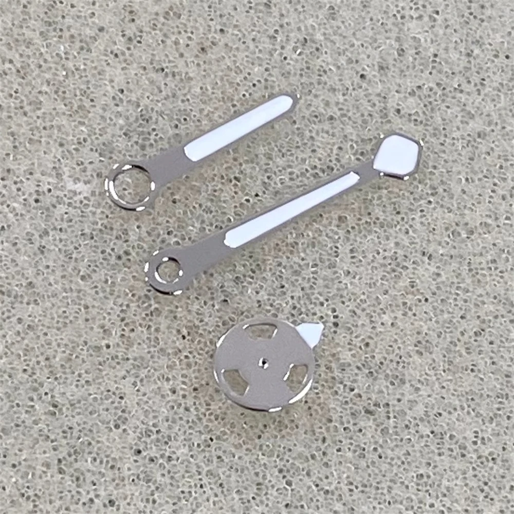 

Зеленый светящийся штифт для часов NH35 NH36 4R 7S, серебристый край, белый масляный указатель