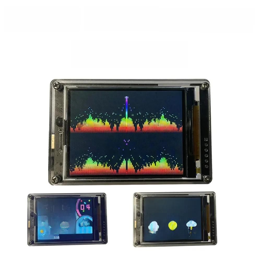 2.6-calowy IPS LCD Music Spectrum Equalizer Display Analyzer WIFI CLOCK Audio Level Indicator POWER Amplifier Car AUX DC 5V-12V — zdjęcie 2