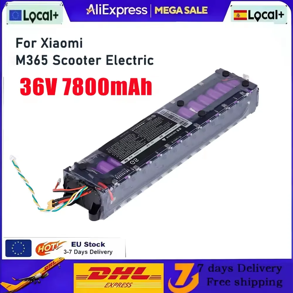 Batteria per scooter 36V 7.8Ah per Xiaomi Mijia M365, scooter elettrico, scheda BMS per Xiaomi M365, batteria per Xiaomi M365