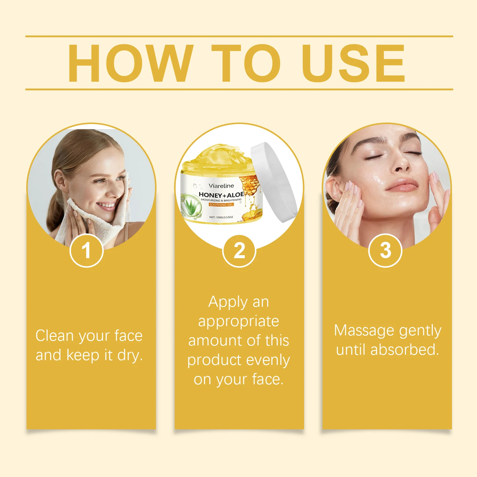 فيارلين عسل الألوة فيرا جل الوجه إصلاح حروق الشمس الجلد ترطيب الإغاثة احمرار تقليل جفاف السيطرة على النفط هلام مهدئ للبشرة