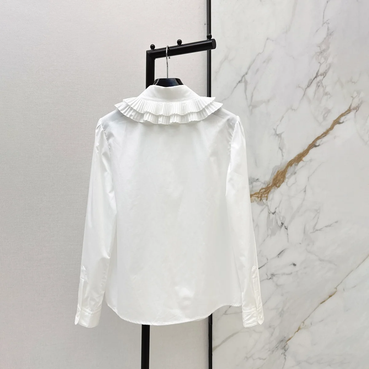 High quality women's shirt versatile basic style doll collar cute style hb26708113