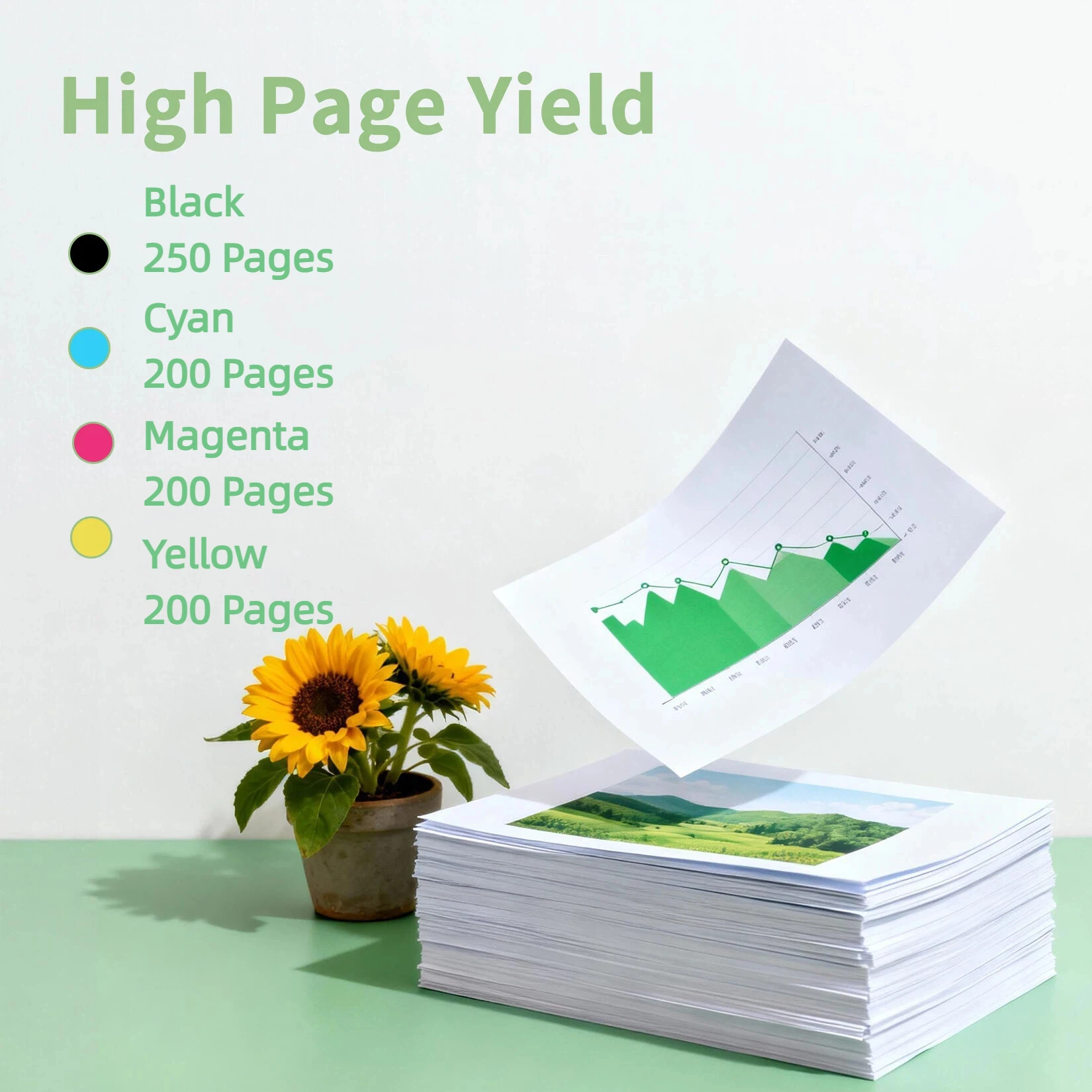Yowell T266/267 Kompatible Tintenpatronen, kompatibel mit WorkForce WF-100W, WorkForce WF-110W Druckern – Detail 3