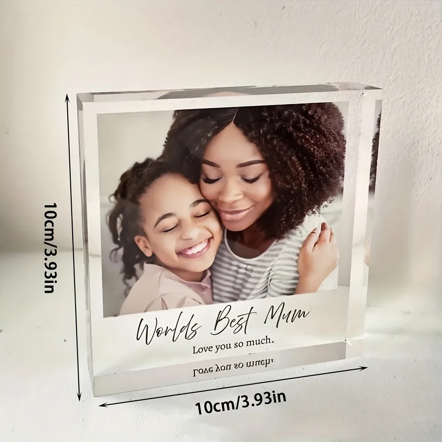 1PC Custom Photo   Acrylic Personalized Gift For Family Mom Friends Birthday Anniversary Wedding Valentine