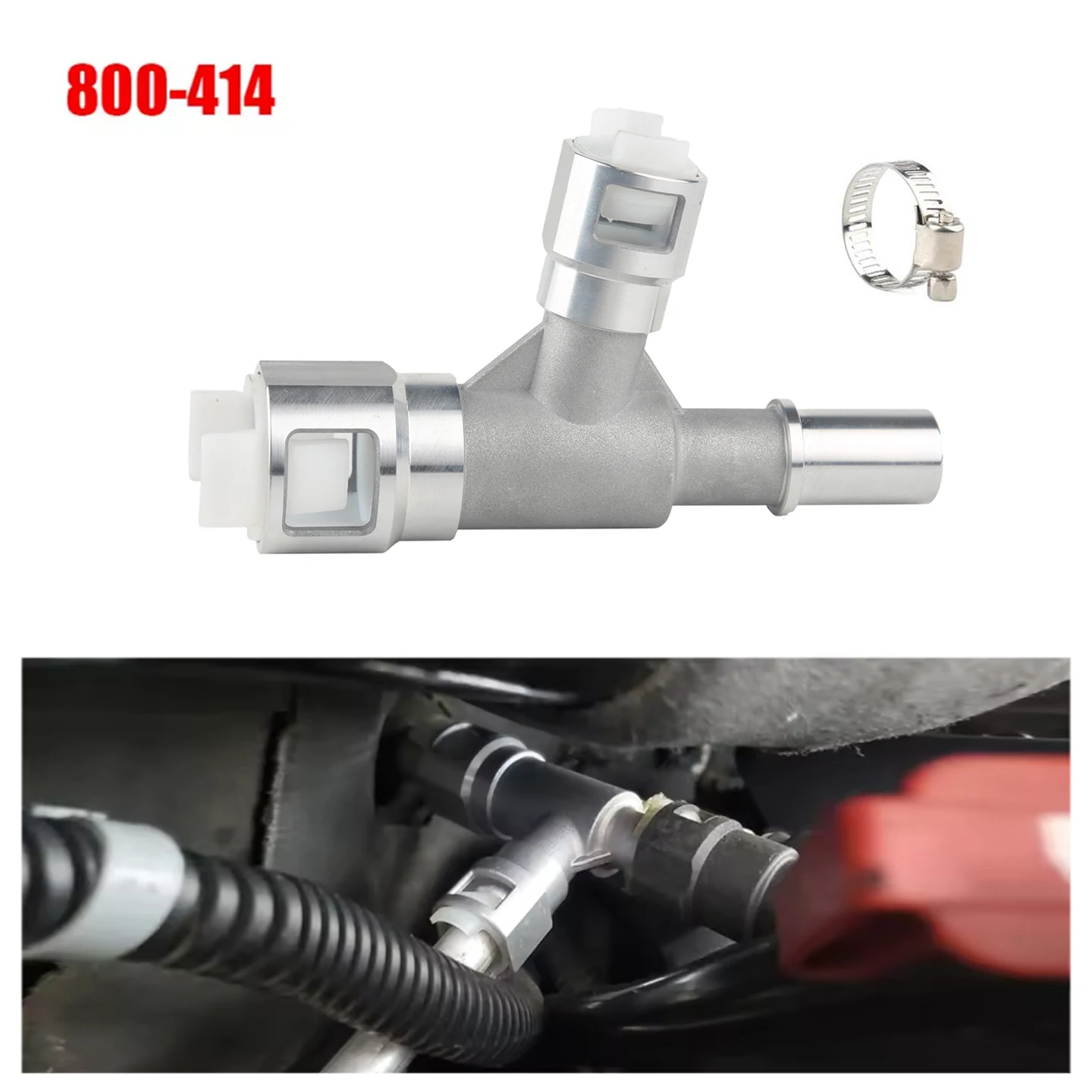 800-414HP Metal HVAC Heater Coolant Hose Connector For Select Cadillac For Chevrolet For GMC Models