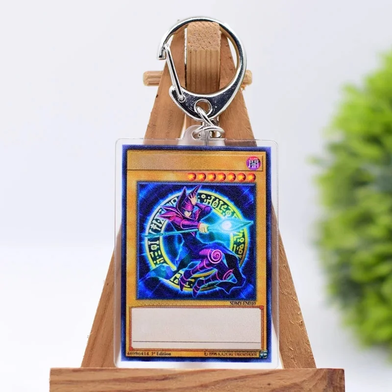 Porte-clés périphérique Anime YuGiOh, 10 Styles, figurines de dessin animé en acrylique, accessoires Kawaii