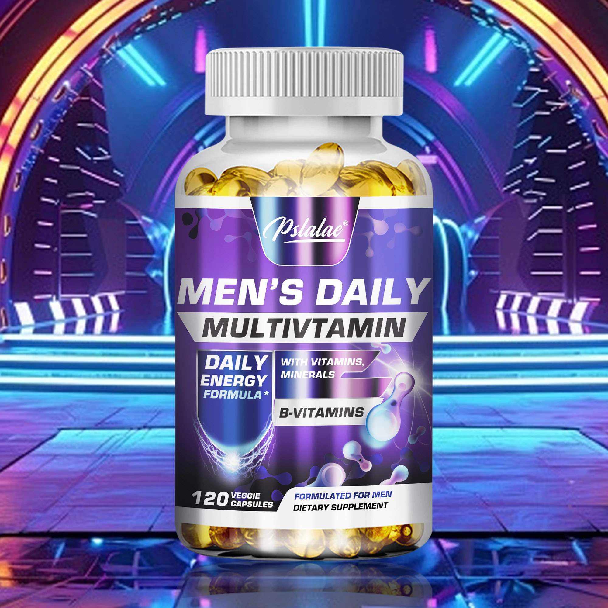 Multivitaminesupplement Voor Mannen-Biedt Energie En Uithoudingsvermogen Ondersteunt De Gezondheid Van Het Hart, De Hersenen En De Vitaliteit-120 Capsules